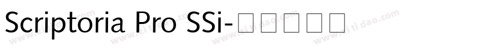 Scriptoria Pro SSi字体转换